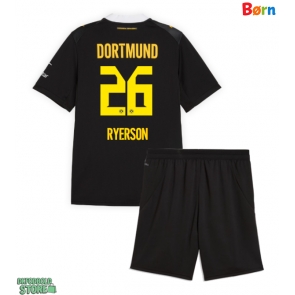 Borussia Dortmund Julian Ryerson #26 Replika Babytøj Udebanesæt Børn 2026-27 Kortærmet (+ Korte bukser)